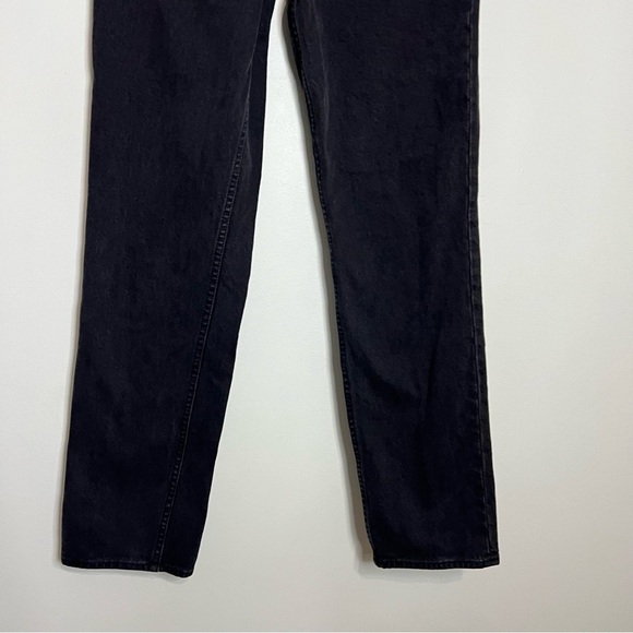 Abercrombie & fitch the 90s straight ultra high rise black jeans size 4 long - Picture 2 of 8